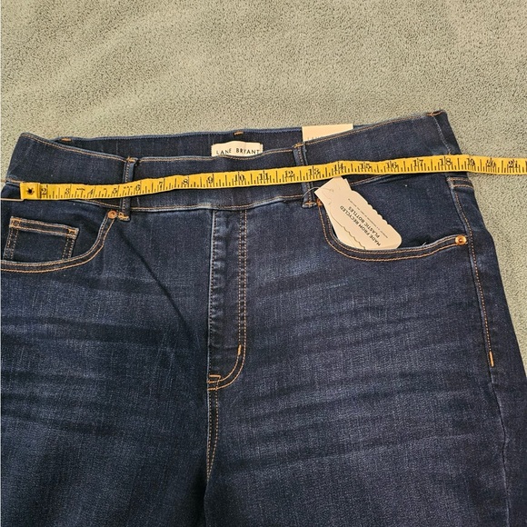 LANE BRYANT NWT Size 16 Pull-On High Rise Boot Jean Dark Wash Boot Pants Denim - Picture 13 of 15